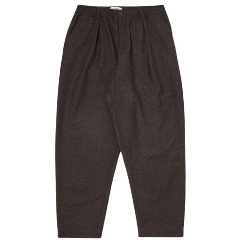 Universal Works Pleated Track Pant Recycled It Tweed - Brown