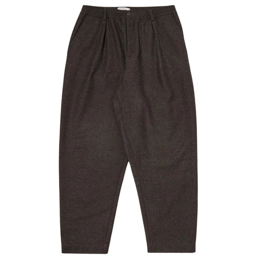 Universal Works Pleated Track Pant Recycled It Tweed - Brown