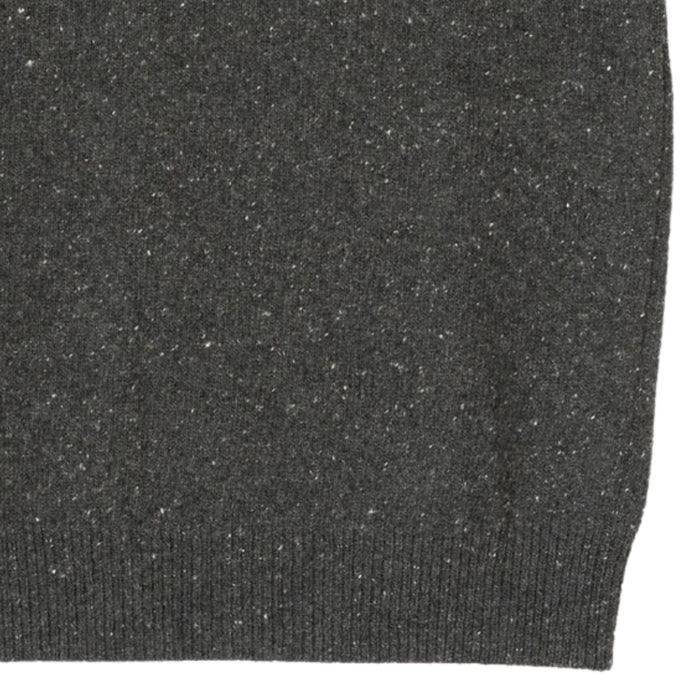 Universal Works Sweater Vest Wool Fleck - Black