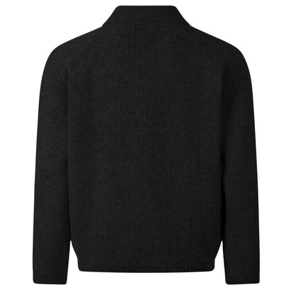 Universal Works Zip Cardigan Eco Wool - Black