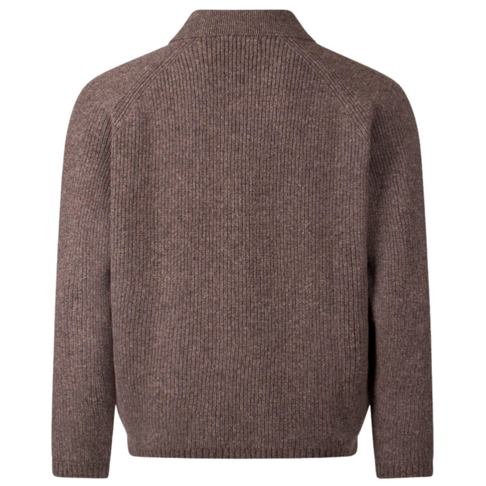 Universal Works Zip Caridgan Eco Wool - Tawny