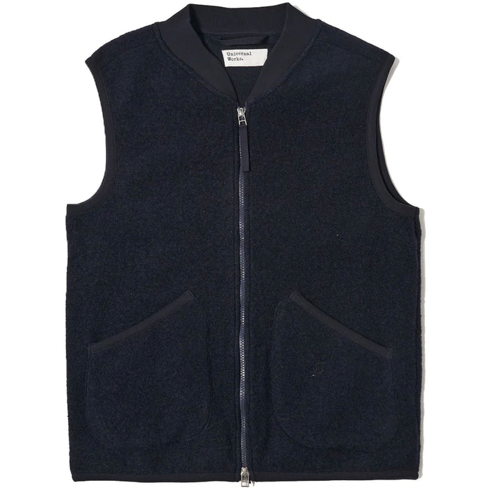 Universal Works Zip Waistcoat - Navy