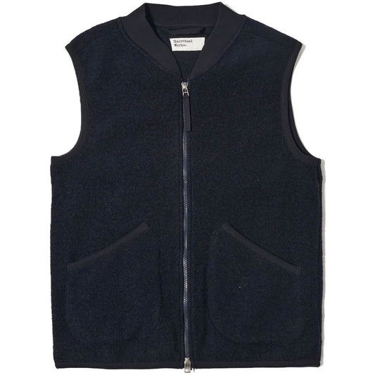 Universal Works Zip Waistcoat - Navy