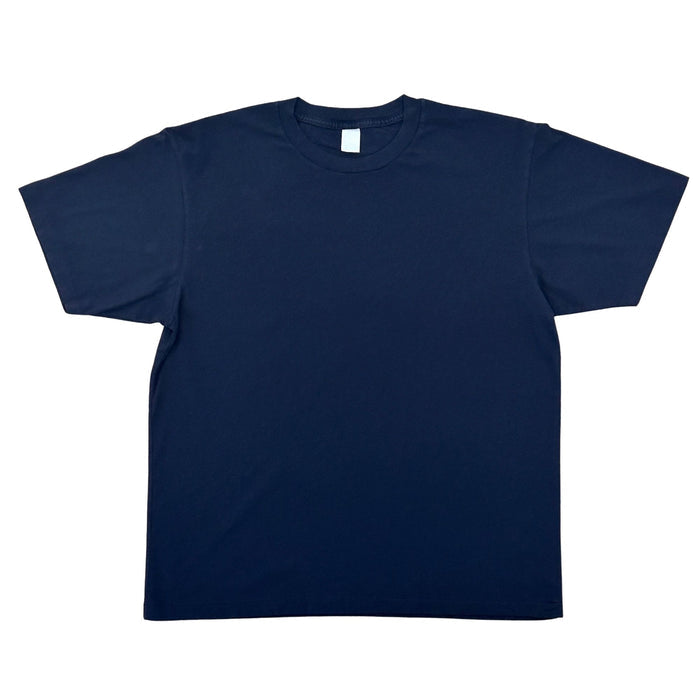Velva Sheen Blank Short Sleeve Crew Neck T-Shirt - Navy