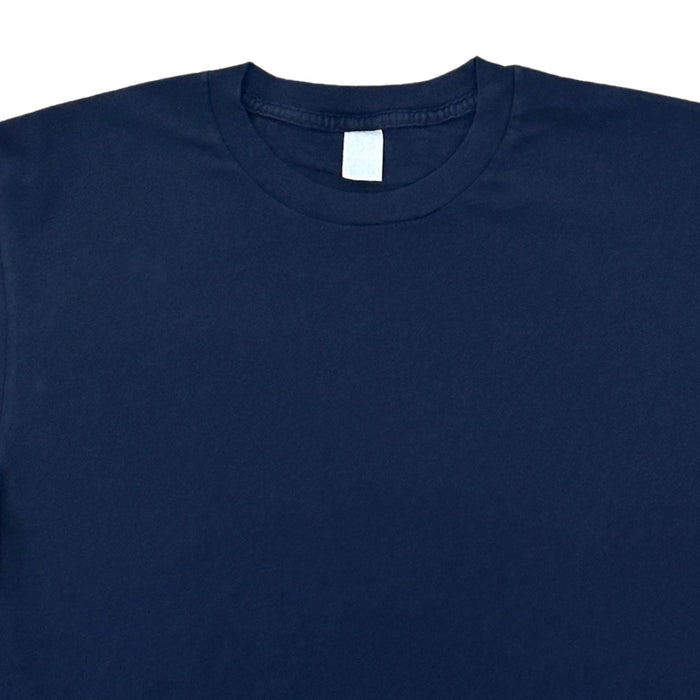 Velva Sheen Blank Short Sleeve Crew Neck T-Shirt - Navy