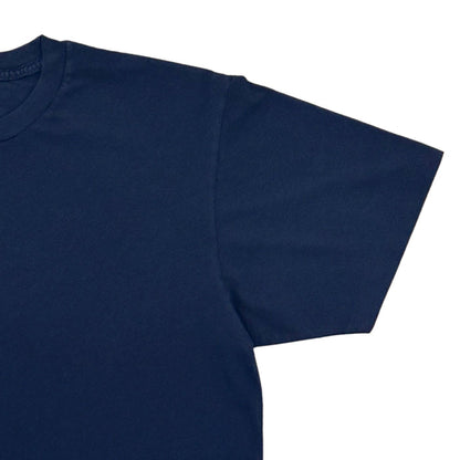Velva Sheen Blank Short Sleeve Crew Neck T-Shirt - Navy