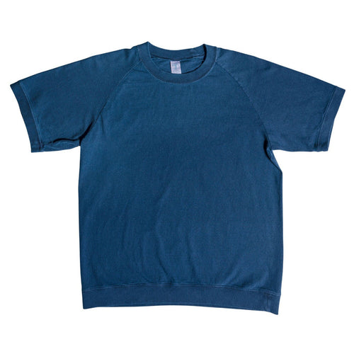 Velva Sheen Raglan Short Sleeve Crew Neck T-Shirt - Navy