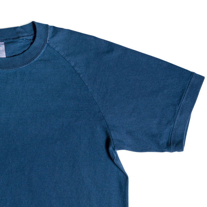 Velva Sheen Raglan Short Sleeve Crew Neck T-Shirt - Navy