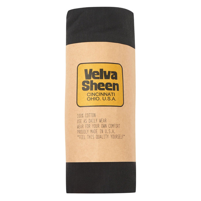 Velva Sheen Rolled Short Sleeve Crew Neck T-Shirt - Black