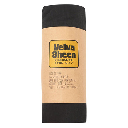Velva Sheen Rolled Short Sleeve Crew Neck T-Shirt - Black
