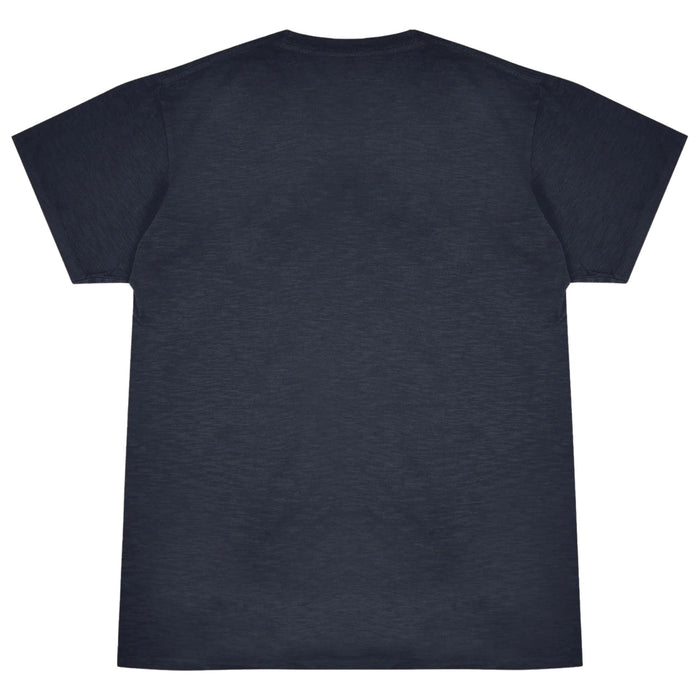 Velva Sheen Rolled Short Sleeve Crew Neck T-Shirt - Navy