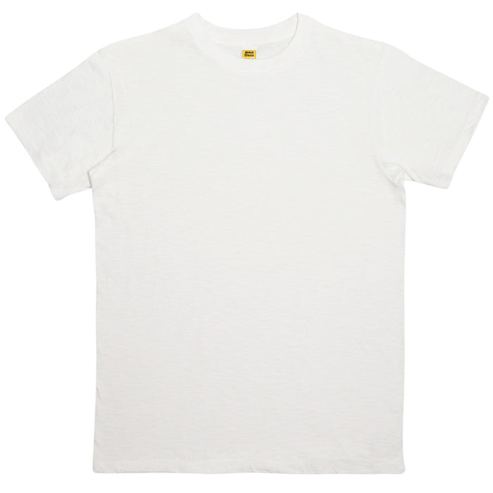 Velva Sheen Rolled Short Sleeve Crew Neck T-Shirt - White