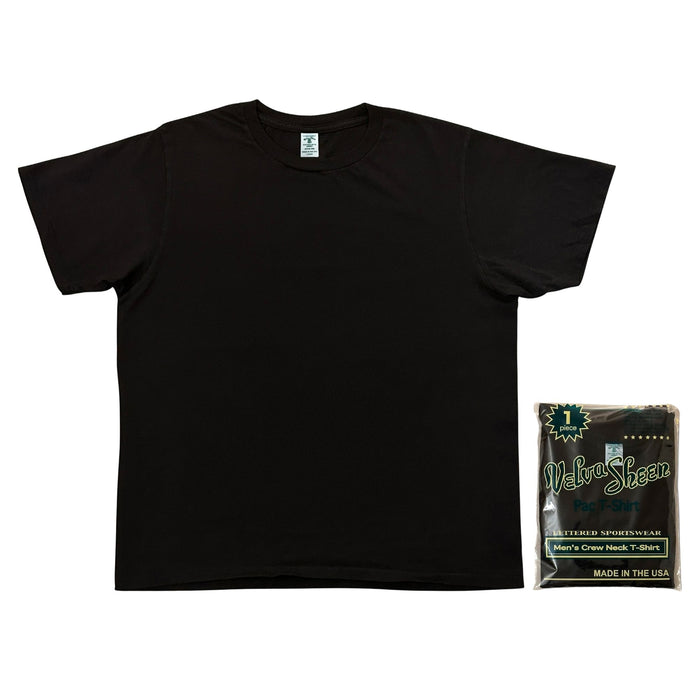 Velva Sheen Short Sleeve Crew Neck T-Shirt - Black