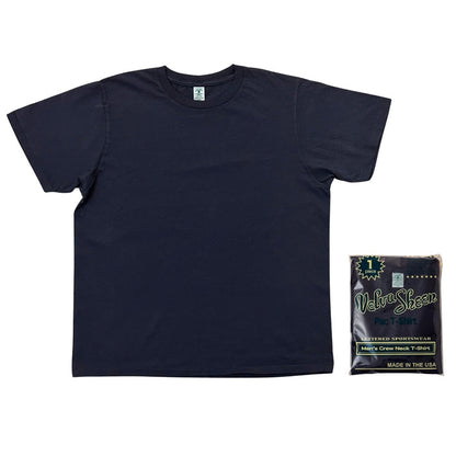 Velva Sheen Short Sleeve Crew Neck T-Shirt - Navy