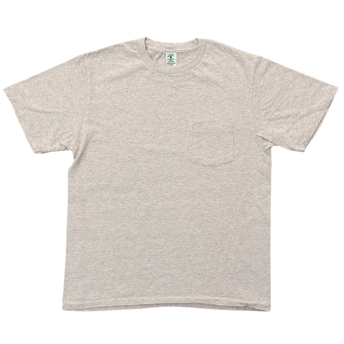 Velva Sheen Short Sleeve Crew Neck T-Shirt W/Pocket - Oatmeal