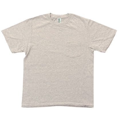 Velva Sheen Short Sleeve Crew Neck T-Shirt W/Pocket - Oatmeal
