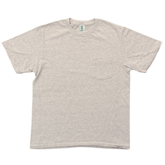Velva Sheen Short Sleeve Crew Neck T-Shirt W/Pocket - Oatmeal