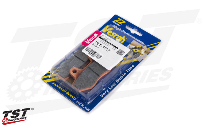 Vesrah RJL ZZ Front Race Brake Pads for Kawasaki Ninja 400.