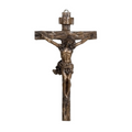 Wall Crucifix Bronze 9.5"H