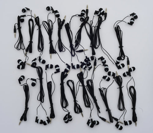 Wholesale Pack of 20 - New 3.5 mm Jack Standard In-ear Earbuds, Earphones