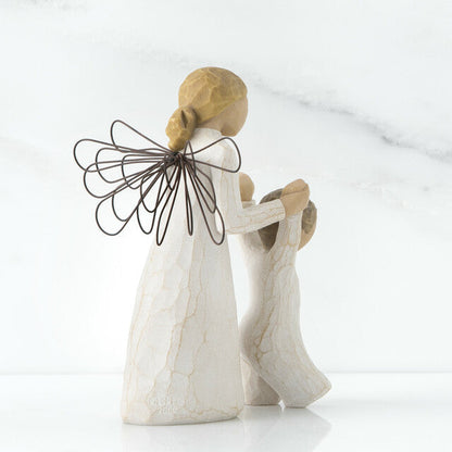 Willow Tree Guardian Angel Figurine 5" | Baptism, New Baby, & Memorial Gift