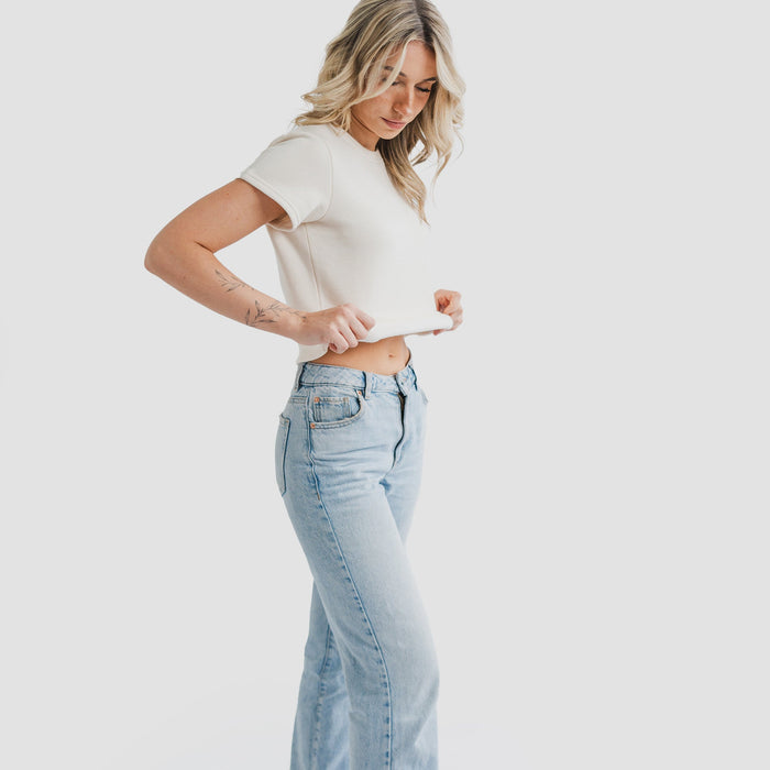 Women's AlpacaCloud® Heavyweight Baby Tee - Follow Your Legend