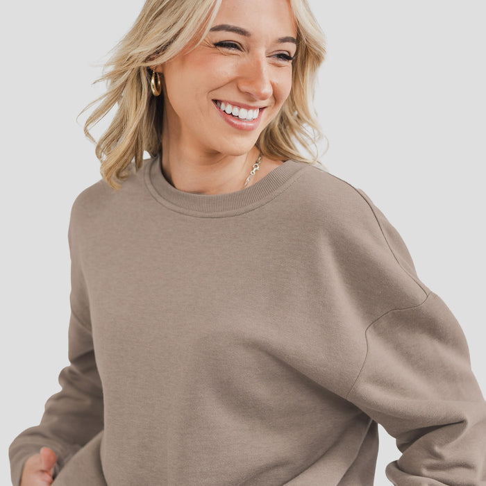Women's AlpacaCloud® Heavyweight Crew Neck Sweatshirt - Follow Your Legend