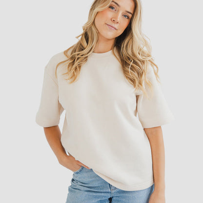 Women's AlpacaCloud® Oversized Heavyweight Tee - Follow Your Legend