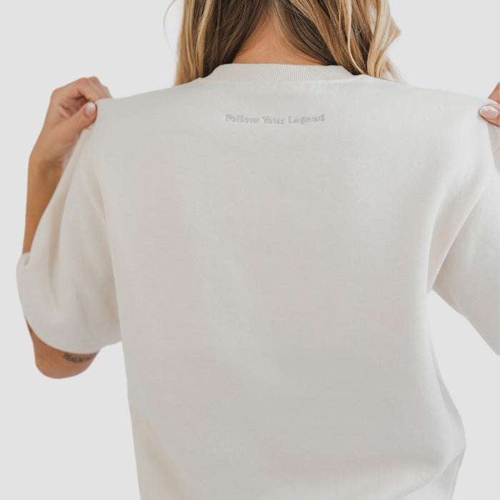 Women's AlpacaCloud® Oversized Heavyweight Tee - Follow Your Legend