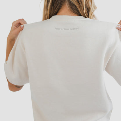Women's AlpacaCloud® Oversized Heavyweight Tee - Follow Your Legend