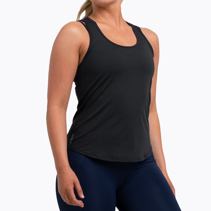 The REP Fitness Women's Clio Tank Top in Black front
