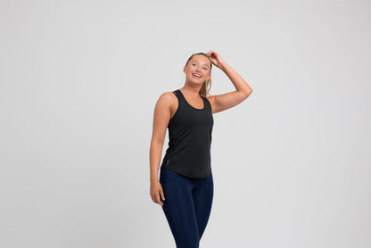 The REP Fitness Women's Clio Tank Top in Black front