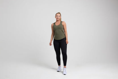 The REP Fitness Women's Clio Tank Top in Olive front