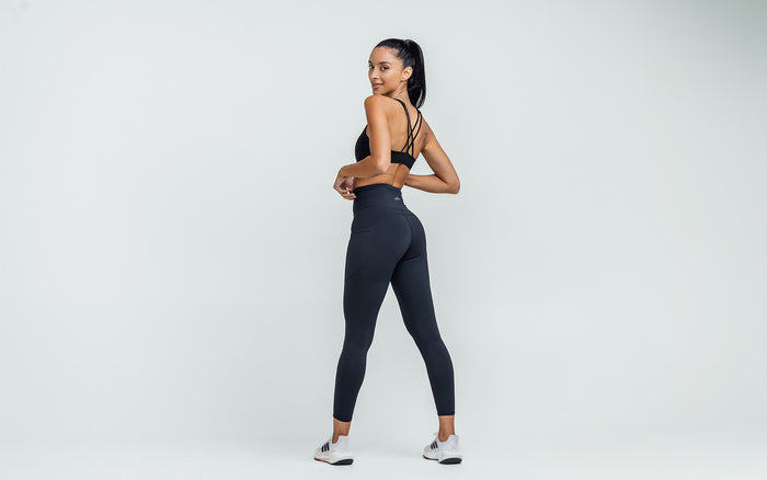 The REP Fitness Women's Hera Legging in Navy back