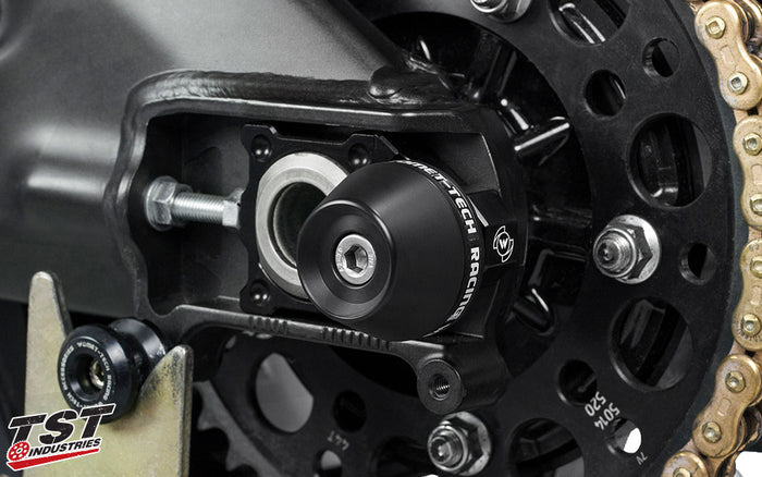Crafted from CNC machined aluminum with a durable black anodized finish.
