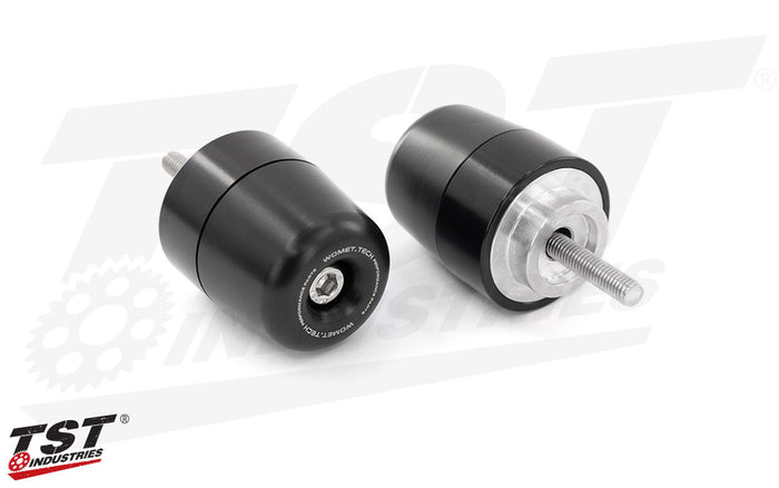 Delrin sliders help to protect the upper fairings and hand controls of your Aprilia RS 660.