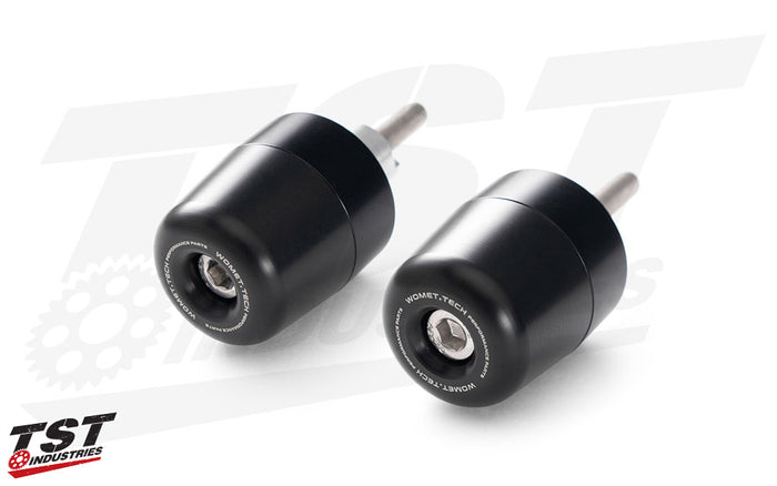 High-density derin and CNC machined aluminum construction provides valuable crash protection.