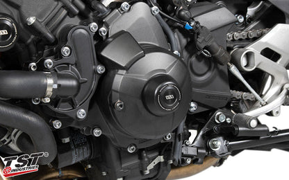 The durable derlin slider aids in engine protection on your Yamaha.