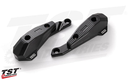 Dual mounting point brackets provide increased rigidity and protection.