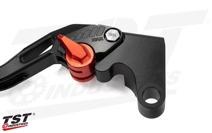 Features six different levels of adjustment.