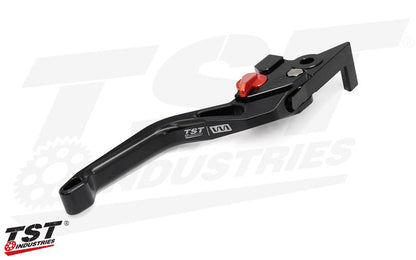 Durable black and red anodized finish.