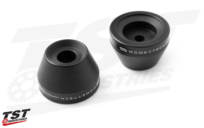 High density delrin sliders aid in abrasion and initial impact absorption.