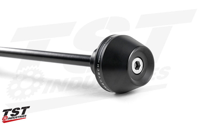 Specifically shaped delrin sliders promote sliding and not catching.