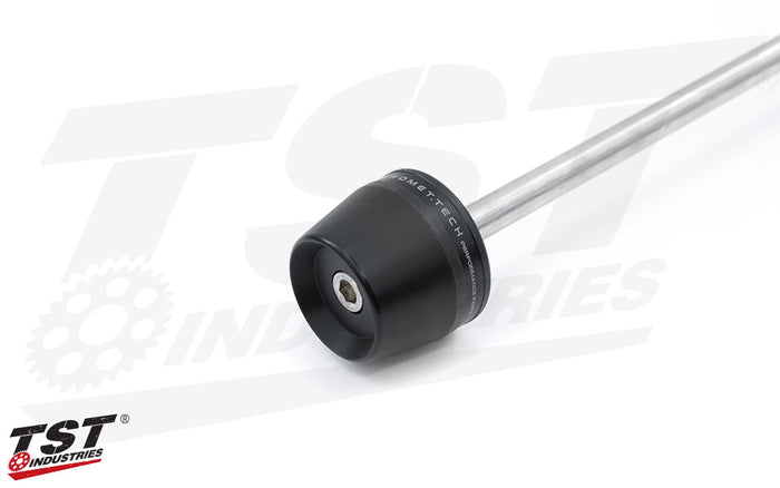 Delrin sliders are specially shaped to promote sliding, not catching on the ground surface.