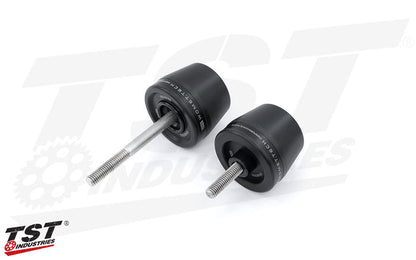 Includes two delrin sliders for left and right fork protection.