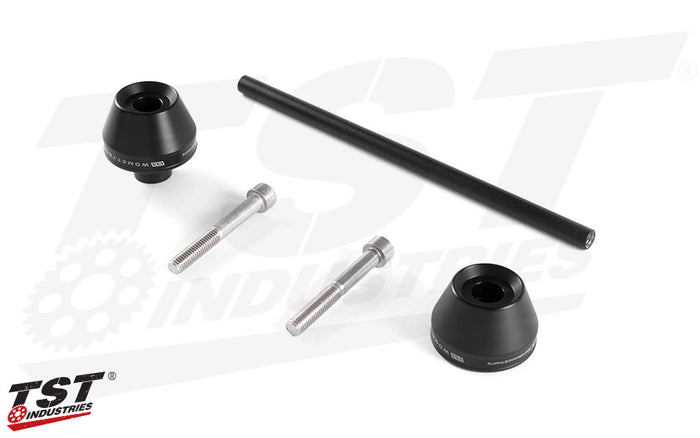 What's included in the Womet-Tech Fork Slider Crash Protector for Yamaha MT-09 2021+ / Yamaha XSR900 2022+