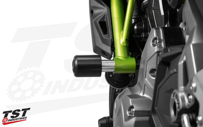 Frame sliders provide a consumable sliding surface that protects your Kawasaki Z650 / Ninja 650.