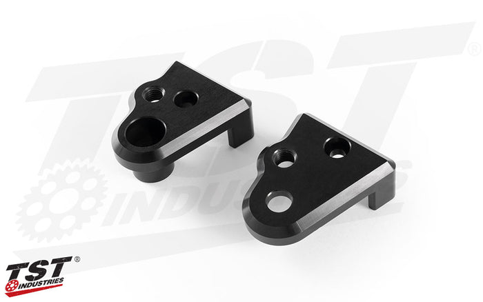 CNC machined mounting brackets provide no-cut installation.