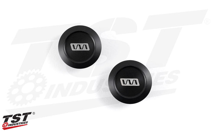 Includes black slider caps.
