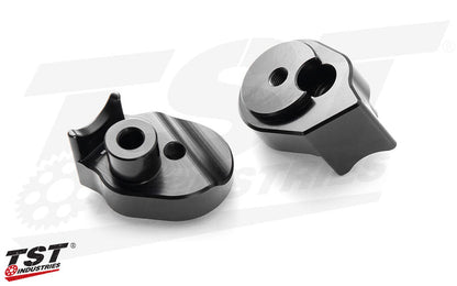 CNC machined spacers provide a precise fitment and feature a black andoized finish. Included in both kit versions.